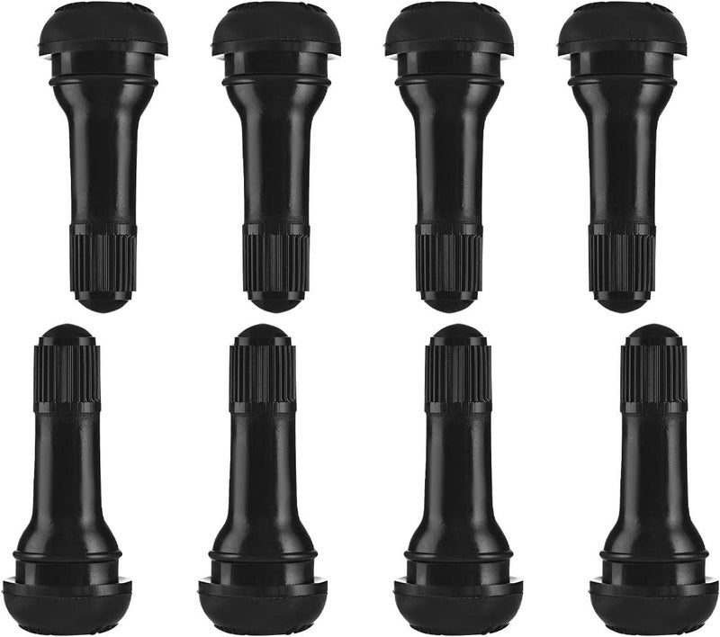 ZIMISI 8 قطع صمامات إطارات TR413 بدون أنبوب، استبدال صمامات إطارات مطاطية عالمية، ملحقات صمامات إطارات السيارات القياسية لثقوب الحافة بدون أنبوب 0.453 بوصة 11.5 مم (TR413) - Image 1